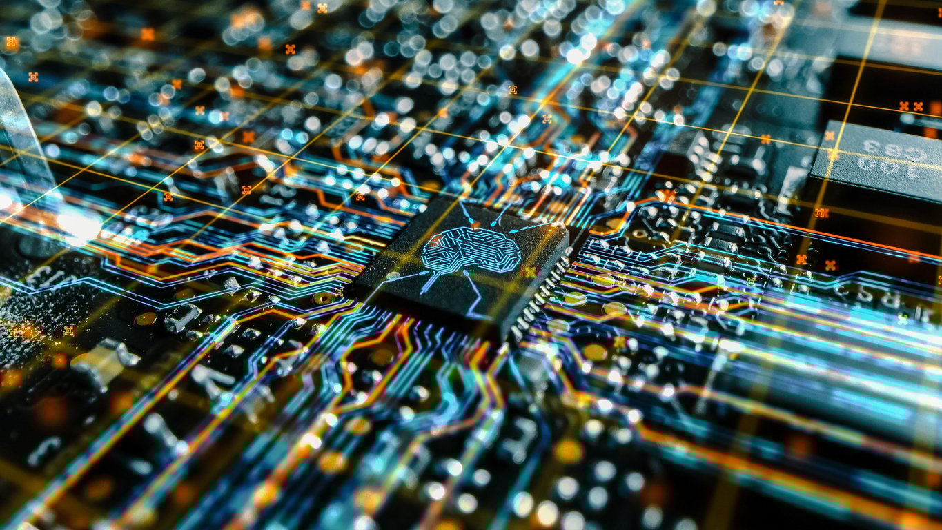 AI-technologie-computer-hardboard